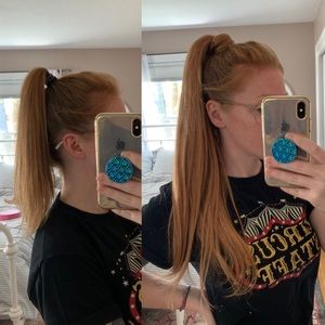 Luxy Hair 20” Strawberry Blonde Ponytail Extension